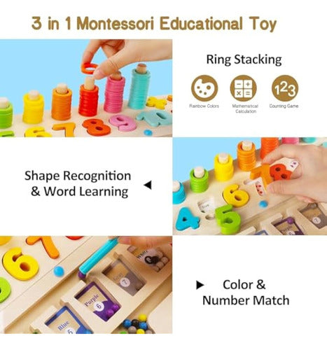 Juguetes Montessori 3 En 1 Para Niños De Más De 3 2