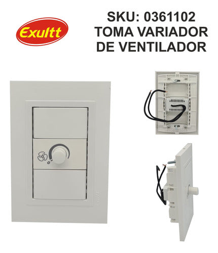 Pack X10 Set Armado Dimmer Variador De Ventilador Exultt 1