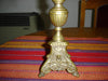 Antiguo Candelabro Religioso Bronce Labrado Decoracion O Uso 1