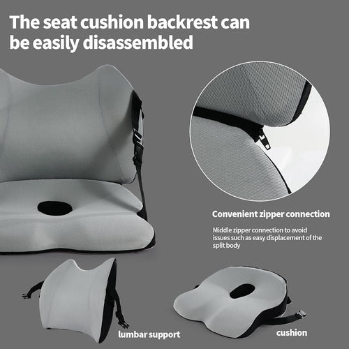 MABOZOO Memory Foam Seat Cushions with Lumbar Support 1