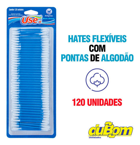 10 Hastes Flexíveis Use It Algodão Caixa 1200 Unidades 3