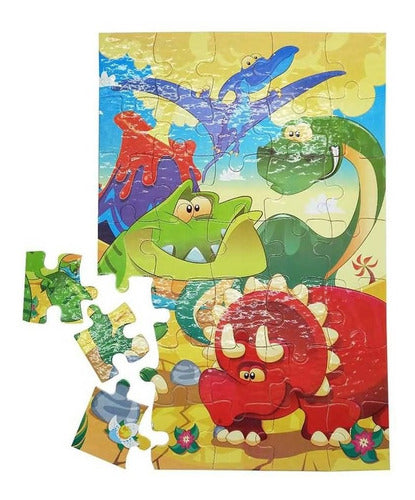 Dinosaur Puzzle 35 Pieces Educational Game 0