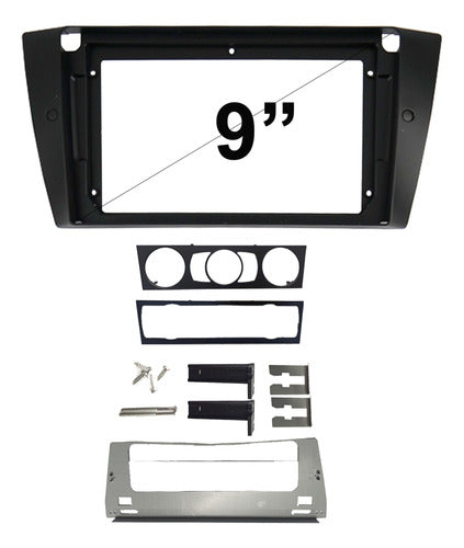 Mr. Interface BMW Series 3 04-12 E90 E93 Stereo 9'' Screen Adapter Frame 0