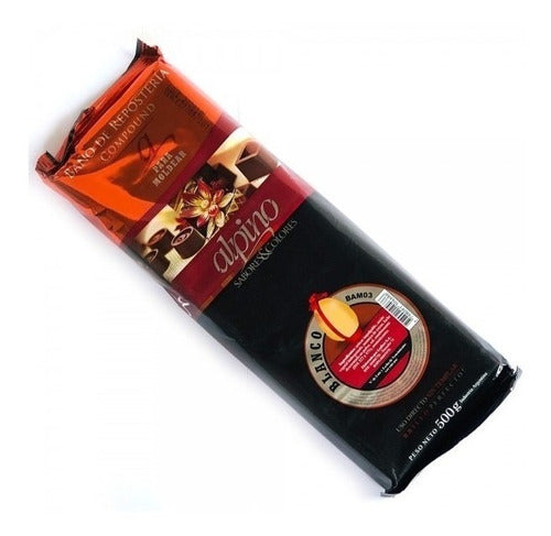 Alpino Chocolate Alpino Blanco 500g X 6 Unidades | Reposteria 0