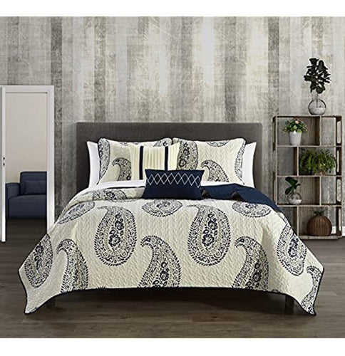 Chic Home Safira 5-Piece Comforter Set Contemporary Bedding 0