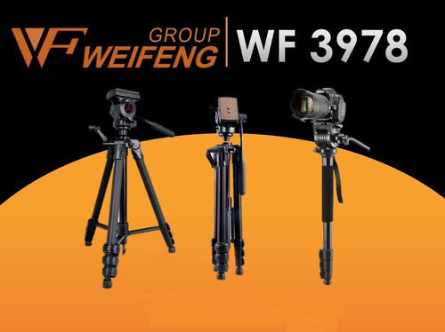 Monopé Weifeng Wf-3978m Com 145 Cm Para Cameras E Filmadoras 6