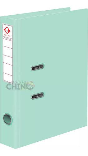 Pack of 8 Thin A4 Lever Arch Files, Pastel Colors to Choose 2