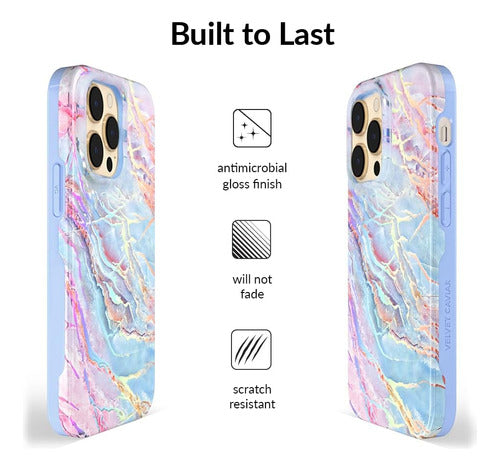 Funda Diseñada iPhone 14 Pro Max Rosada Para Mujeres Y Niñas 4