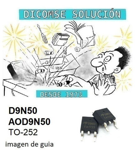 Fairchild D9N50 N Channel 9A 500V TO252 Transistor 1