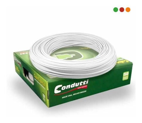 Cable Alarma 7x0,40mm Blanco 100% Cobre 100mts Condutti 0