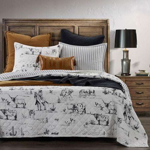 Paseo Road by HiEnd Accents | Ranch Life 2 Piece Quilt Set 1