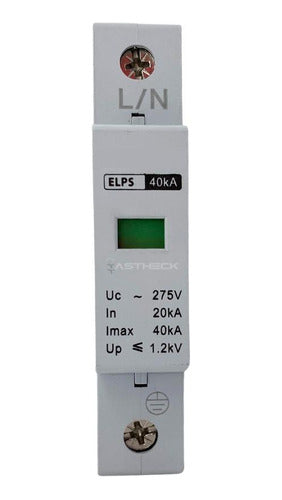 Dispositivo De Proteção Contra Surto 40ka 1 Polo Eletromec 0