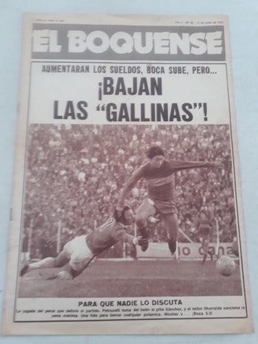 Revista El Boquense N° 62  Junio De 1975 - San Lorenzo 0