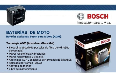 Batería Moto Bosch Gel Ytz6v Honda Cg Titan 150 00/18 1