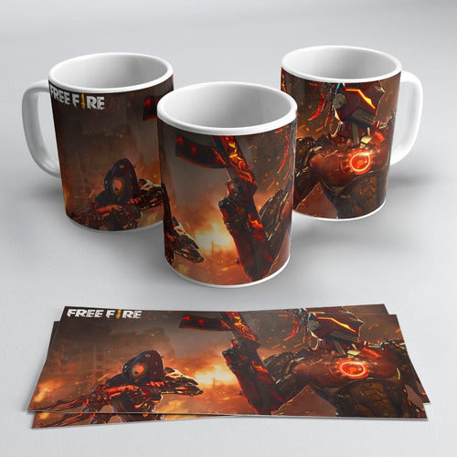 Newcaps Taza Plastica Sublimada Videojuego Free Fire #215 0