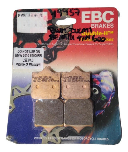 EBC Brake Pads for BMW Ducati Benelli TNT 600 TRK 502 Bagattini 0