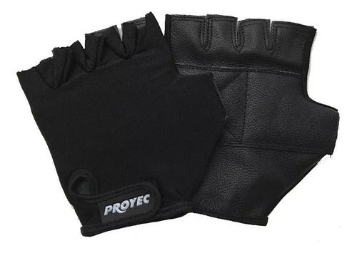 Proyec Gym Cycling Weights Training Gloves Lycra Leather 0