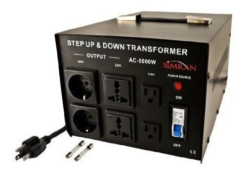 Simran AC5000 Step Up Down Voltage Converter Transformer 0