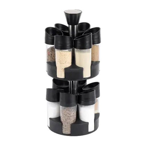 Everest Spices Rack with 360-Degree Rotating Base and 12 Jars 0