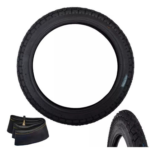 Okinoi Kit Front and Rear Tires Mondial Ld 110 + Tubes 5