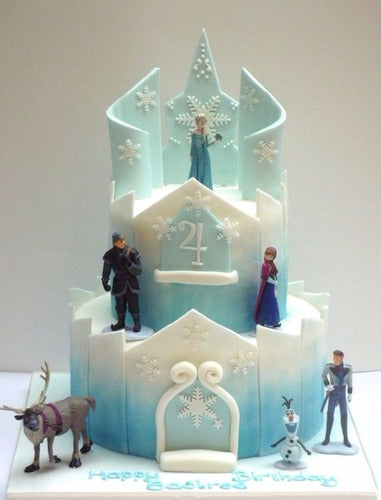 Delicias Lourdes Tortas Castillo Frozen Anna Elsa Olaf Pedidos Express! 0