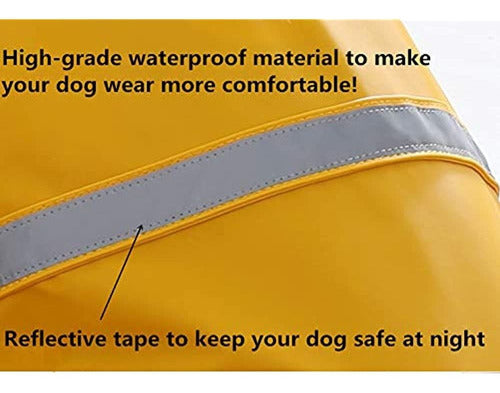 Jyhy Adjustable Reflective Waterproof Raincoat for Dogs 1