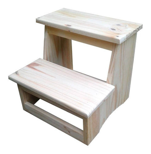 Monwai Wooden Step Stool 1