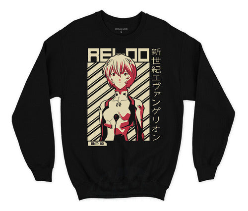 Ideas Mvd Evangelion Rei Ayanami 002 Sweatshirt (Black) 0