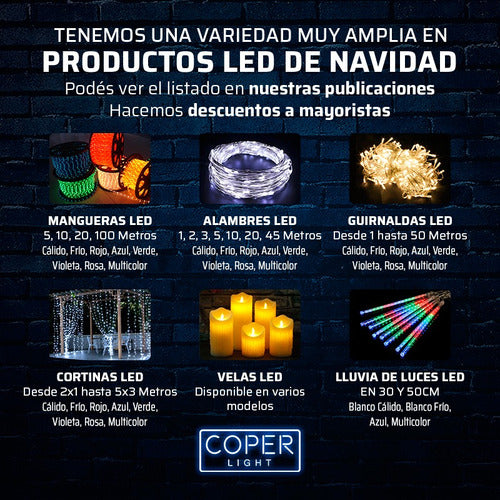 Coper Light Guirnalda Luces Led Estrellas Cnt 4.5 Metros 220v Navidad 1