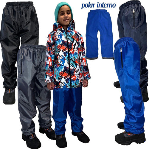 Kids Waterproof Polar Pants for Snow and Rain Jeans710 18