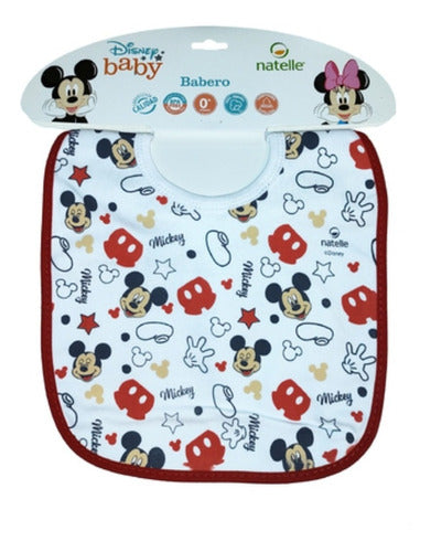 Disney Minnie Mickey Cotton Small Bib 1