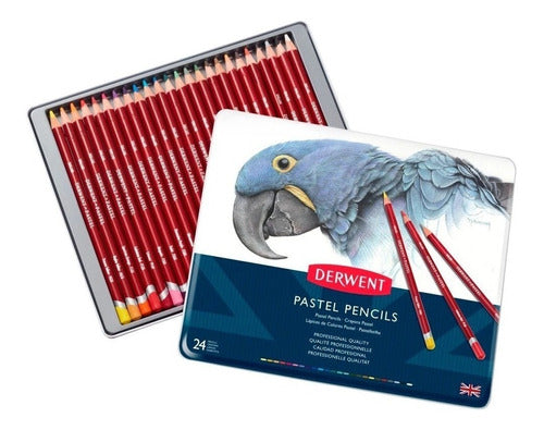 Derwent Pastel Pencils X 24 Pencils In Tin 0