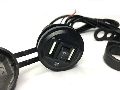 Double USB Charger Port with Mount for Motorcycle 1