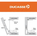 Ducasse Push On Codo 18 Kitchen Cabinet Door Hinge X 10 Un 2