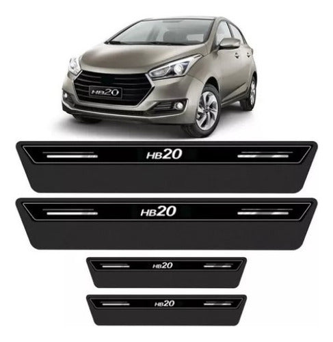 Cubre Zócalo Protector Hyundai Hb20 Hatch 2015 2023 Negro 0