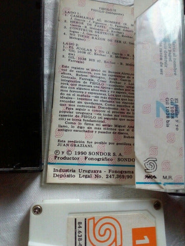 Antiguo Cassette Psiglo 1 Y 2 Original Sondor De Coleccion 6