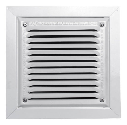 Meflex Gas Approved Ventilation Grill 20x20cm 200cm2 Glass 0