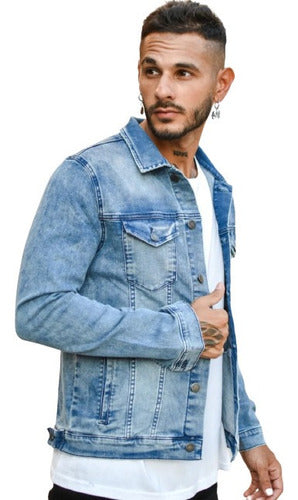 Clgropa Stretch Denim Jacket for Men 4