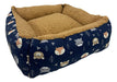 Marko Small Dog Bed Gabardine and Sheep Fleece 50 X 50cm 2