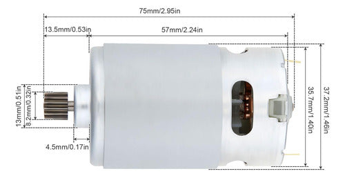 Chgimposs Rs550 Dc Motor 8.2mm 21 V, 29800 Rpm 1