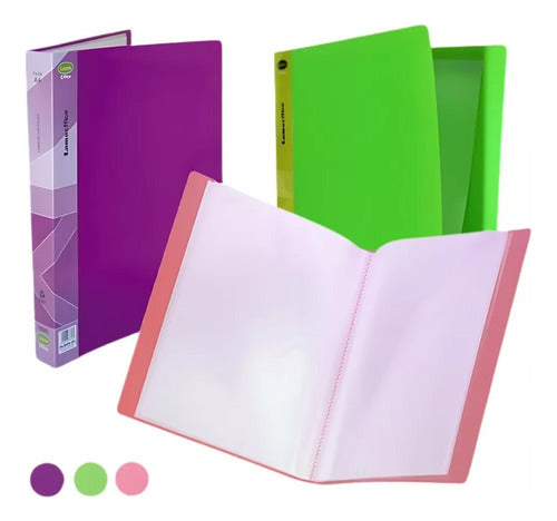 Lama A4 Folder with 10 Opaque Sleeves in Green 0