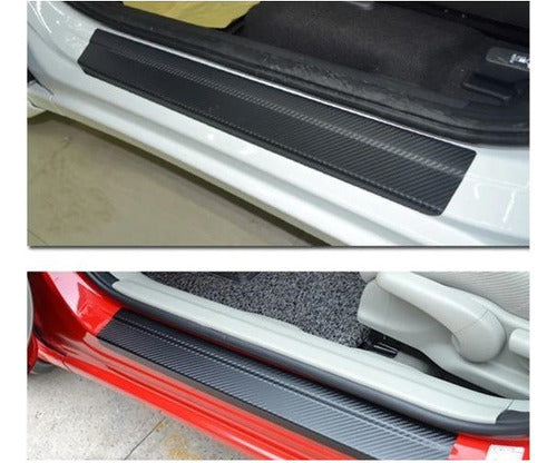 Tuning Accessory Carbon Fiber Door Sill Protectors Volkswagen Suran 2021 3