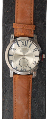 Relógio De Pulso Terner Brown F Watch Com Avaria 0