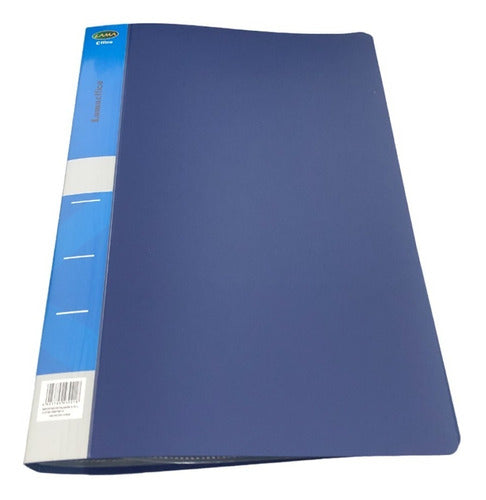 Lama Blue Legal Folder with 40 Sleeves 0