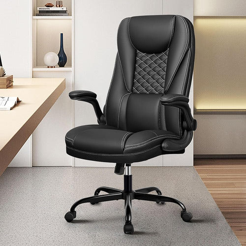 Guessky Office Chair, Large and High Executive Ergonomic Leather Chair 0