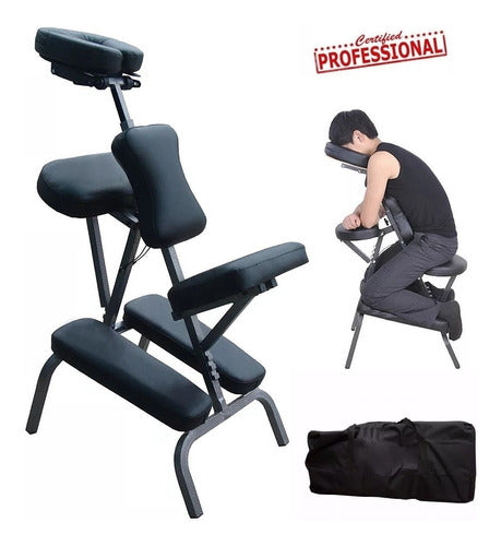 Silla Portatil Para Masajes Soporta 200kg+bolso Profesional 2