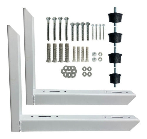 Air Conditioner Support Bracket Kit with Screws and Anchors 2200 to 3500 0