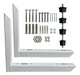 Air Conditioner Support Bracket Kit with Screws and Anchors 2200 to 3500 0