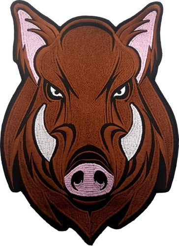 ADR Wild Pig Large Embroidered Patch for Bikers 0