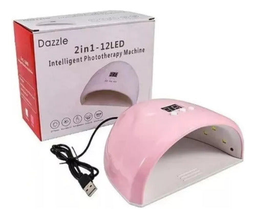 UV LED Nail Lamp 36W for Semi-Permanent Gel Nails Sculpted 0
